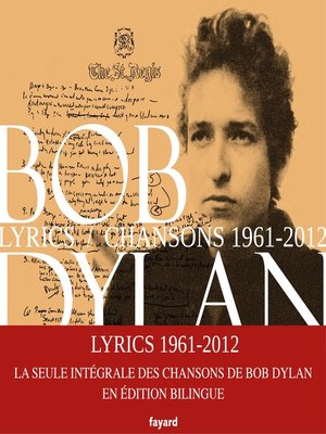 cover image of Lyrics 1961--2012